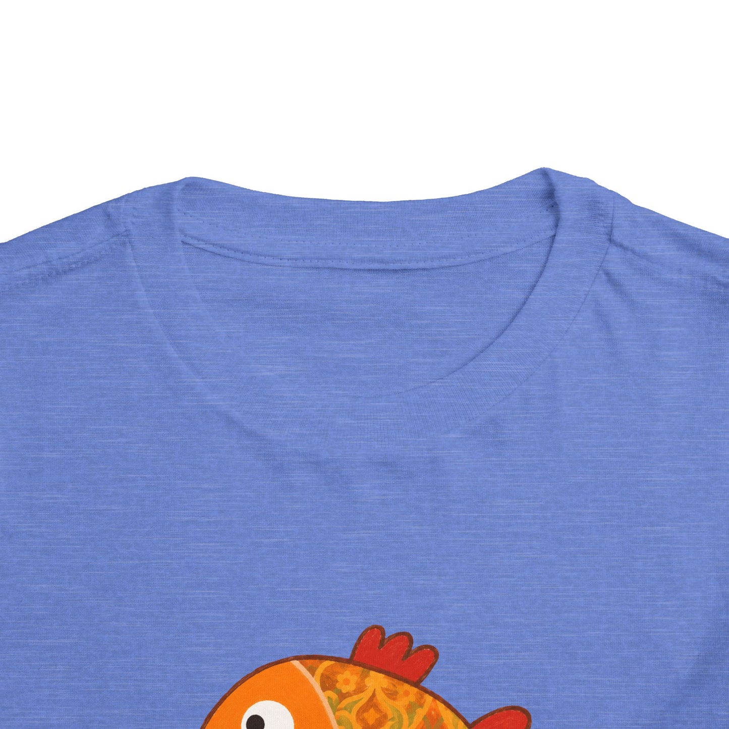 Persian Goldfish Toddler T-Shirt — Mahi Ghermez ماهی قرمز | Blue | Persian American Gift