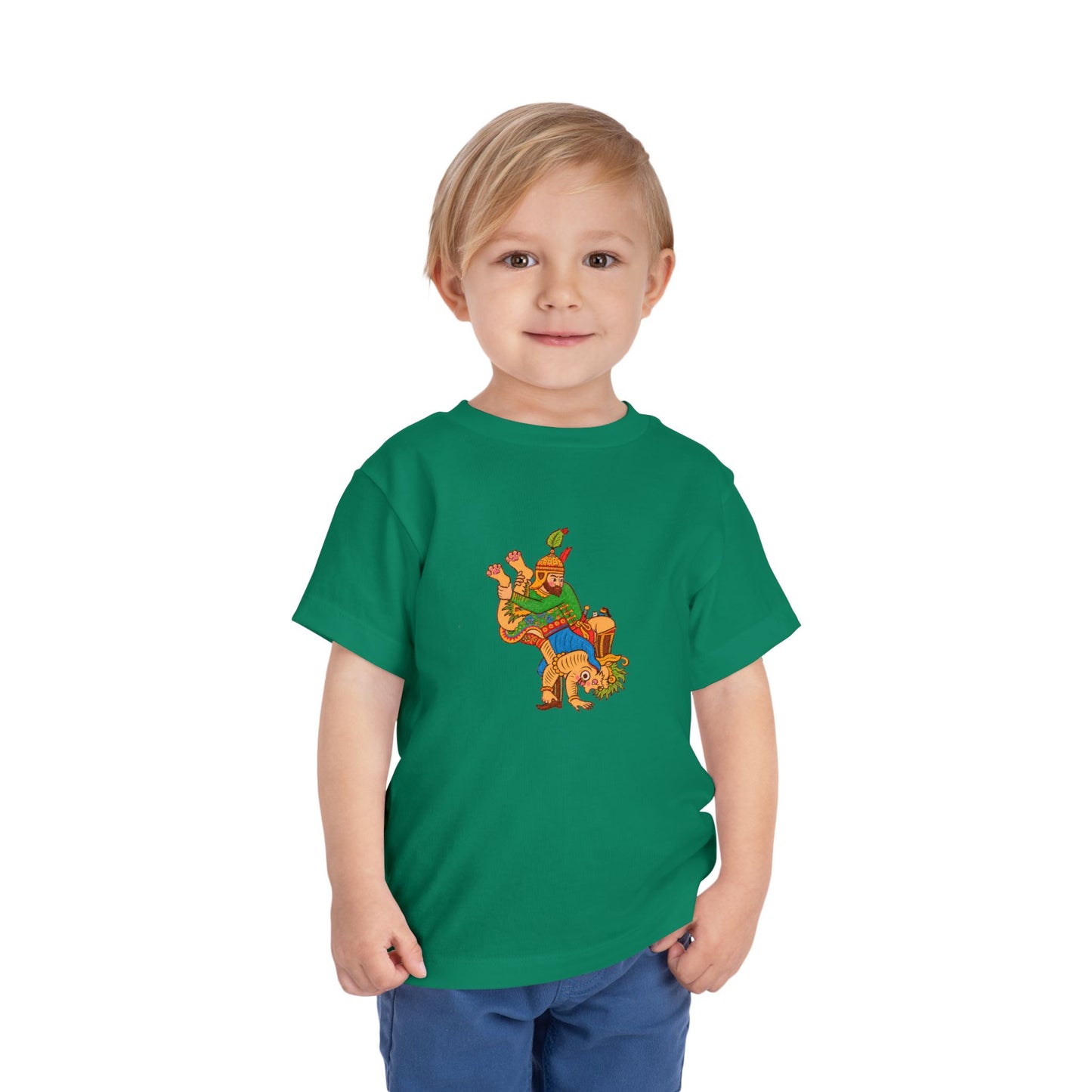 Persian Hero Toddler T-Shirt — Rostam & Div | Green | Persian American Gift