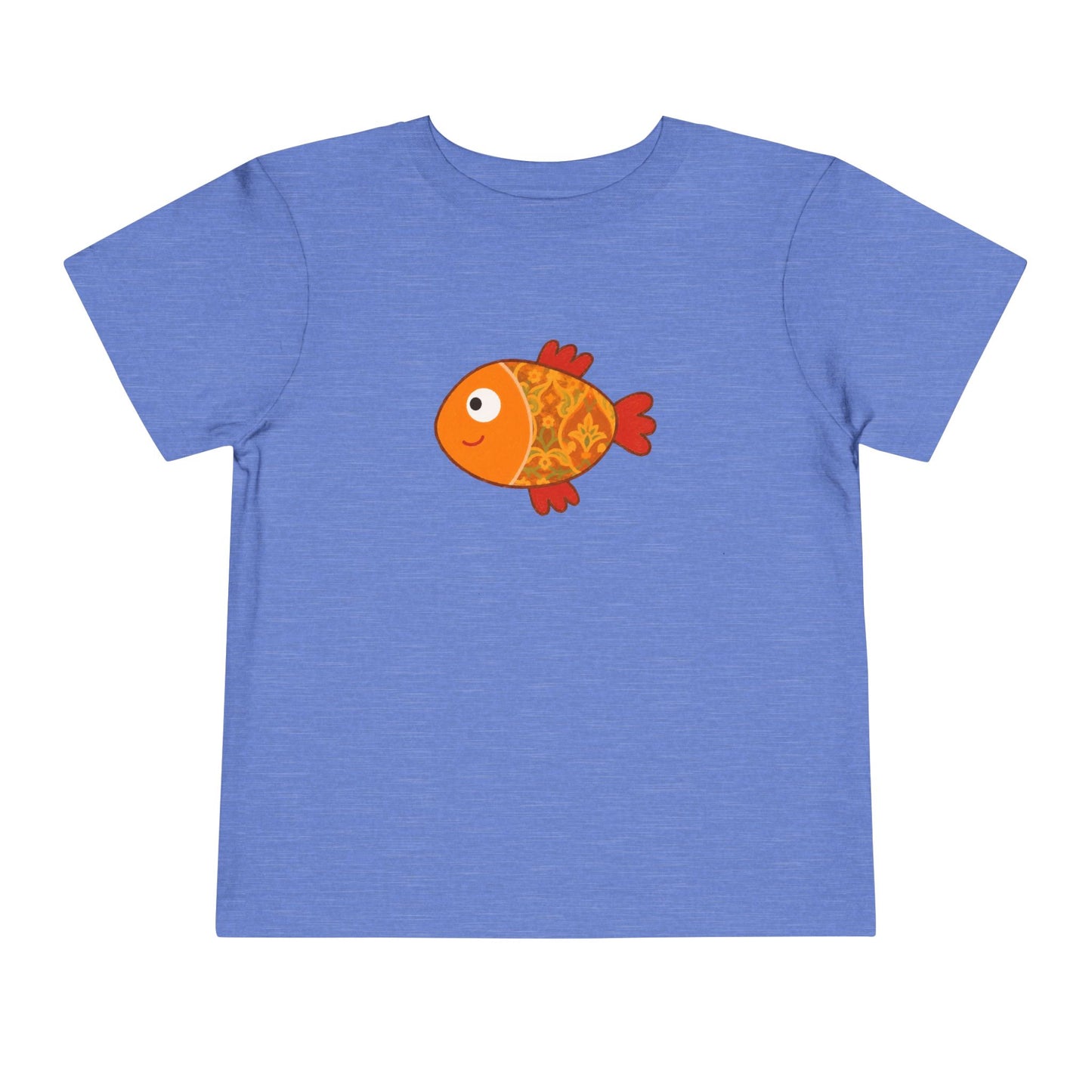 Persian Goldfish Toddler T-Shirt — Mahi Ghermez ماهی قرمز | Blue | Persian American Gift
