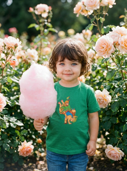 Persian Hero Toddler T-Shirt — Rostam & Div | Green | Persian American Gift